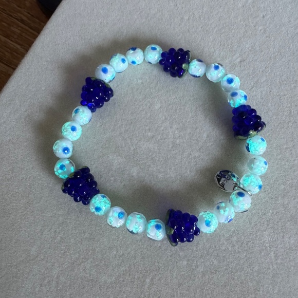 Grapes Glow Nogu Sterling Stretch Bracelett - Picture 8 of 8